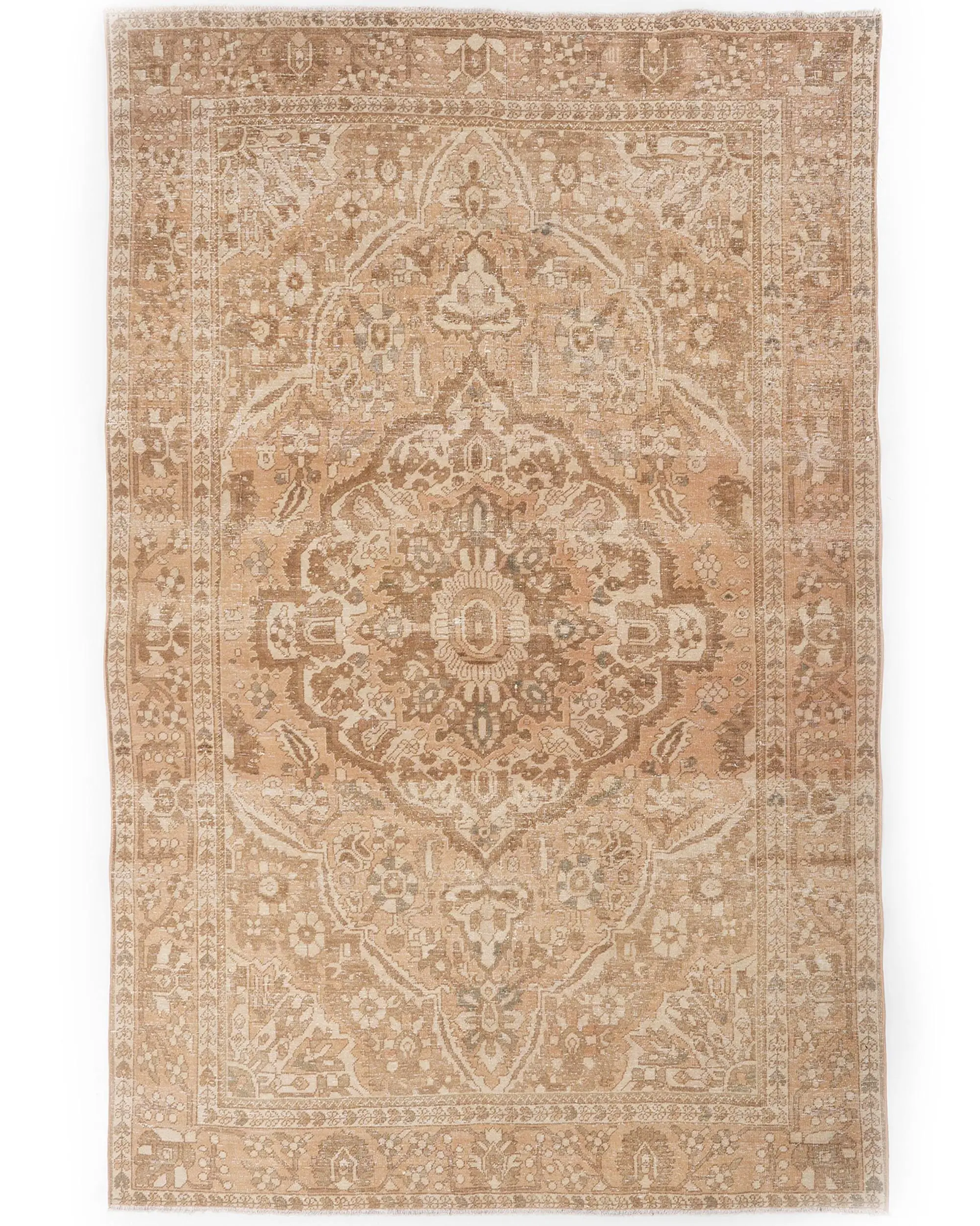Türk Büyük Halı 6,5x9,7 ft (199x295 cm), Vintage Kahverengi Halı - 1