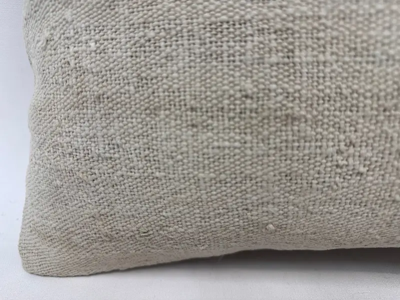 12x20 White Pillow Case, Meditation Pillow Sham, Pillow for Sofa, Pillow Cover, Interior Designer Pillow, Vintage Pillow - 2