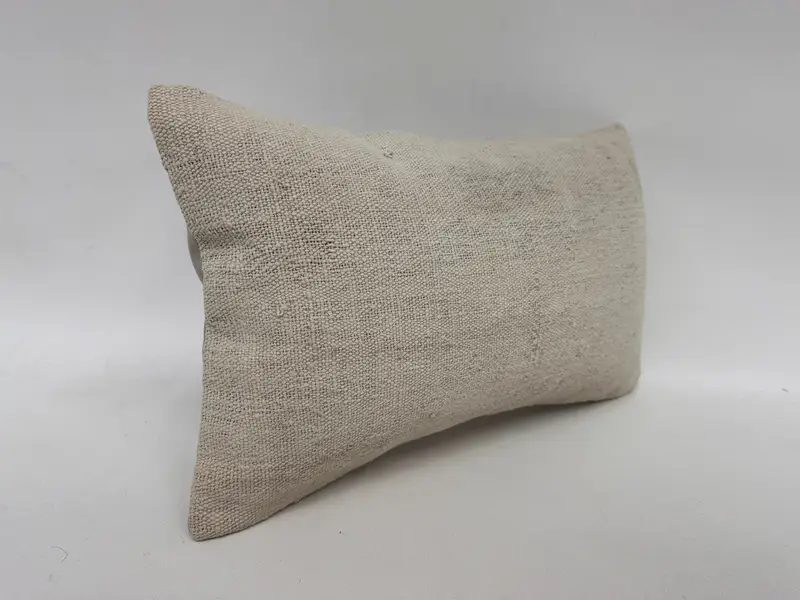 12x20 White Pillow Case, Meditation Pillow Sham, Pillow for Sofa, Pillow Cover, Interior Designer Pillow, Vintage Pillow - 3