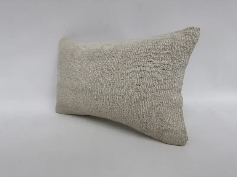 12x20 White Pillow Case, Meditation Pillow Sham, Pillow for Sofa, Pillow Cover, Interior Designer Pillow, Vintage Pillow - 4