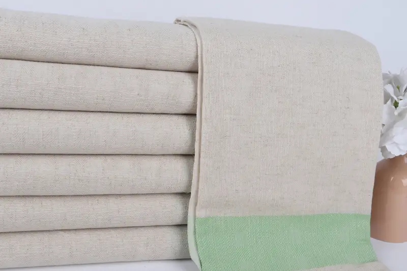 70x36 Linen Striped Towel, Custom Wedding Gift, Bridesmaid Gift, Personalized Gift For Him, Family Gift Basket, Bachelorette Party Decorations - 3