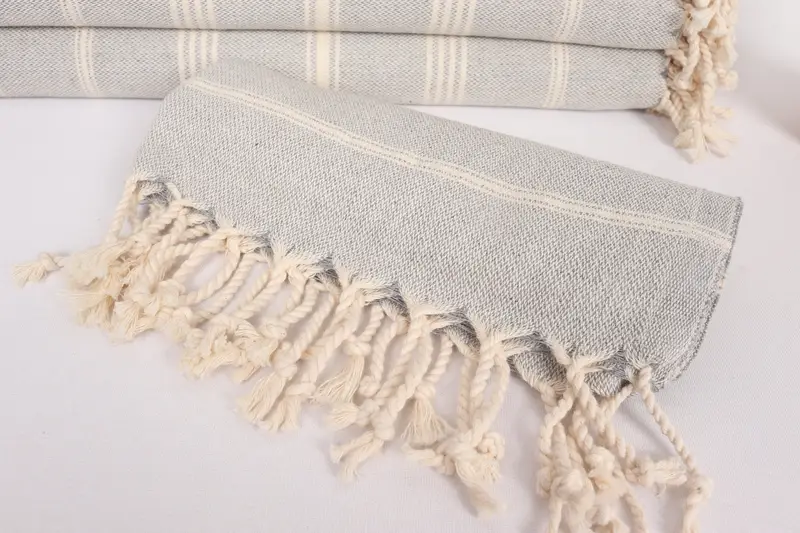 38x24 Cotton Striped Towel, Bachelor Towel, Bridesmaid Gifts, Gift For Boyfriend, Wedding Gift, Small Bath Towels, Summer Towel, Gift For Him - 4
