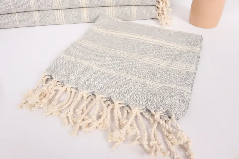 38x24 Cotton Striped Towel, Bachelor Towel, Bridesmaid Gifts, Gift For Boyfriend, Wedding Gift, Small Bath Towels, Summer Towel, Gift For Him - 5