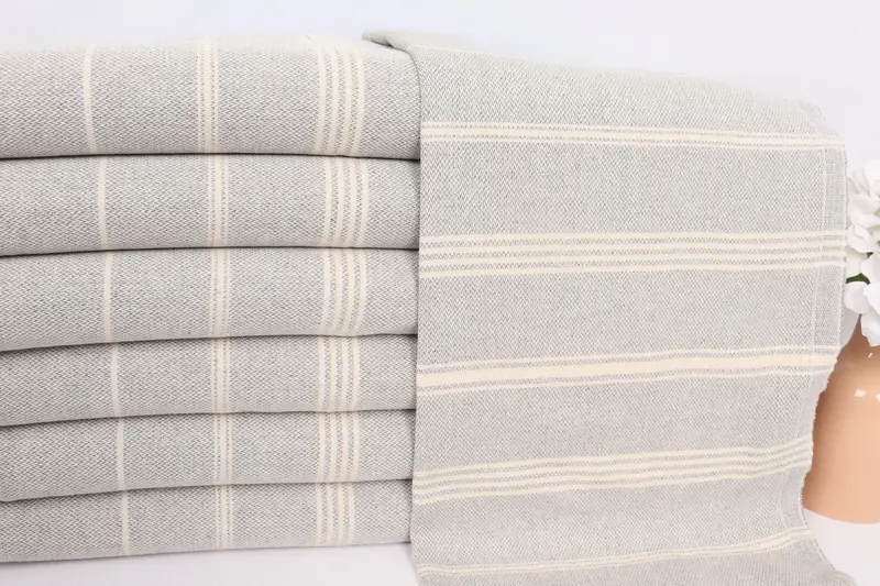 38x24 Cotton Striped Towel, Bachelor Towel, Bridesmaid Gifts, Gift For Boyfriend, Wedding Gift, Small Bath Towels, Summer Towel, Gift For Him - 2