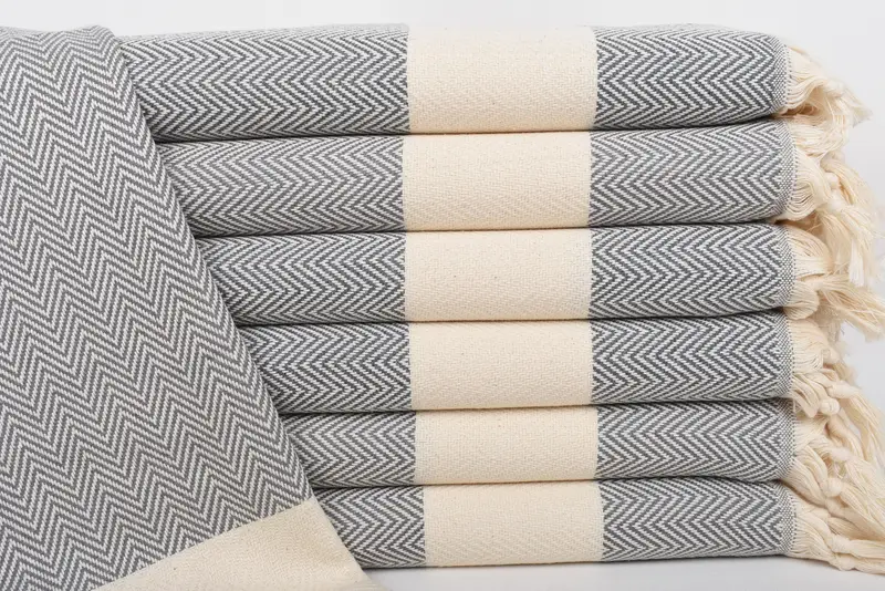 Kitchen Towel, Gym Towel, Small Bath Towels, Best Friend Gift, 36x18 Cotton Herringbone Towel, Housewarming Gift, Custom Hand Towel, Valentines Gift - 1