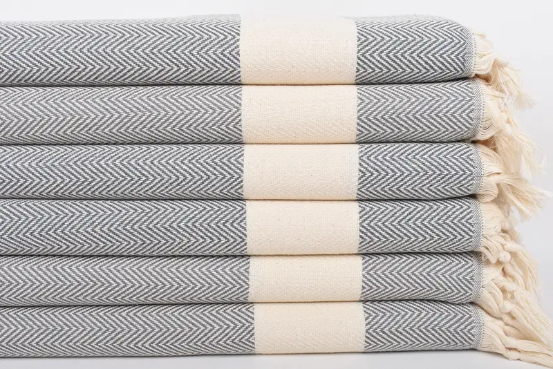Kitchen Towel, Gym Towel, Small Bath Towels, Best Friend Gift, 36x18 Cotton Herringbone Towel, Housewarming Gift, Custom Hand Towel, Valentines Gift - 3