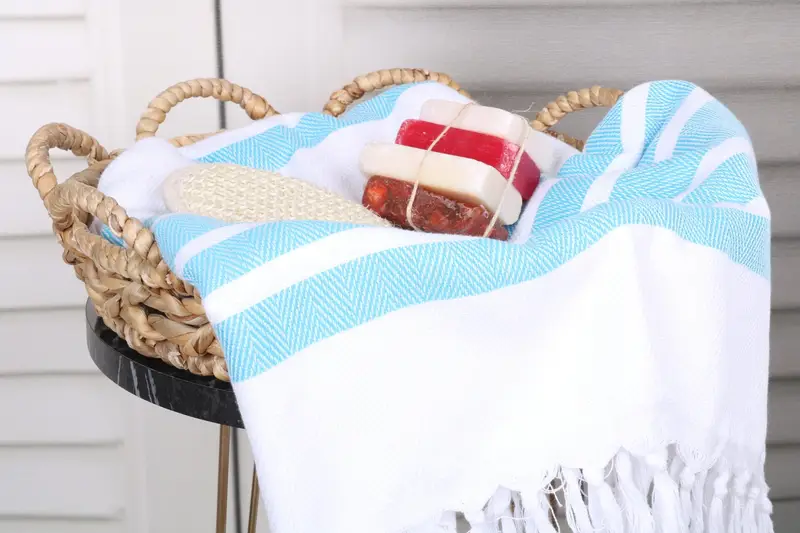 Wedding Favors, Bachelor Party Gifts, Gift For Him, Turkish Towel Beach, Fringed Turkish peshtemal beach towel USA, 70x40 Cotton Herringbone Towel - 2