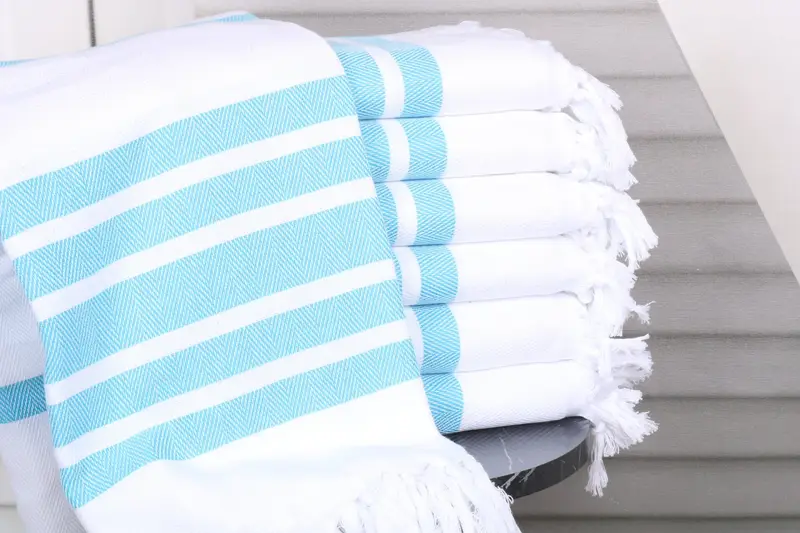 Wedding Favors, Bachelor Party Gifts, Gift For Him, Turkish Towel Beach, Fringed Turkish peshtemal beach towel USA, 70x40 Cotton Herringbone Towel - 1