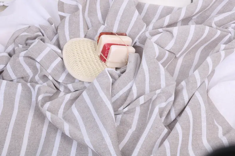 Thin towel, Turkish towel, Wedding Gifts Towel, Gym Towel, Luxury Turkish Bath Towel, Welcome Wedding Gift, 70x40 Cotton Striped Towel, Travel Towel - 7