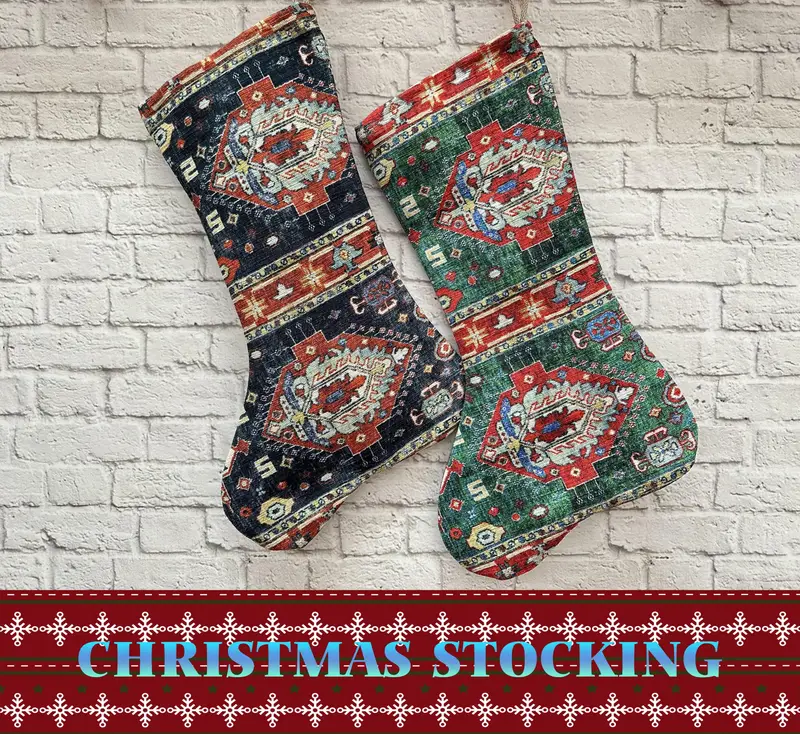 Modern Türk Kilim Desenli Çorap: Şık Tatil Dekoru