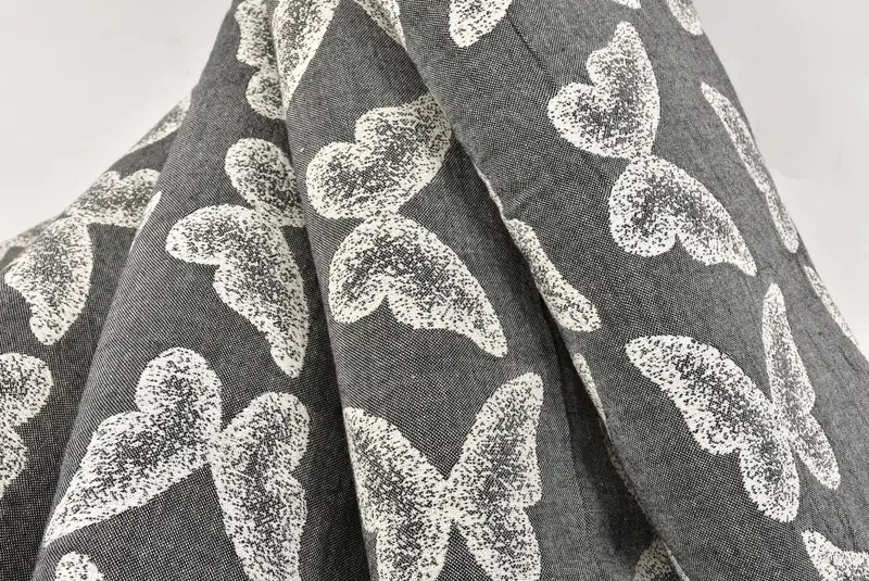 Boho -Wurfdecke, Wurfdecke Couch, Halloween -Geschenke, Hauswärmsgeschenk, übergroßes Strandtuch, 96x80 Baumwollschmetterling Mustertuch - 5