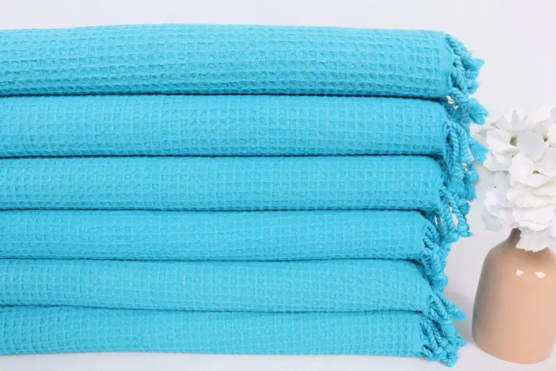 40x20 Cotton Waffle Towel, Monogram Kitchen Towel, Beach Theme Wedding Gift, Wedding For Favor, Turkish Towel Hand Towel, Personalized Hand Towel - 3