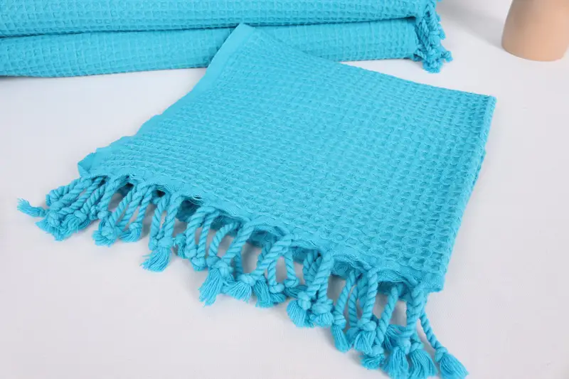 40x20 Cotton Waffle Towel, Monogram Kitchen Towel, Beach Theme Wedding Gift, Wedding For Favor, Turkish Towel Hand Towel, Personalized Hand Towel - 5
