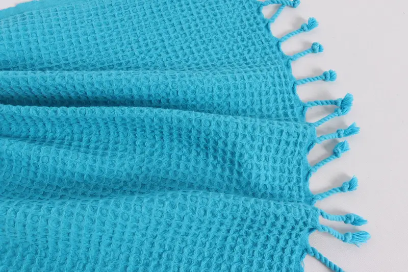 40x20 Cotton Waffle Towel, Monogram Kitchen Towel, Beach Theme Wedding Gift, Wedding For Favor, Turkish Towel Hand Towel, Personalized Hand Towel - 8