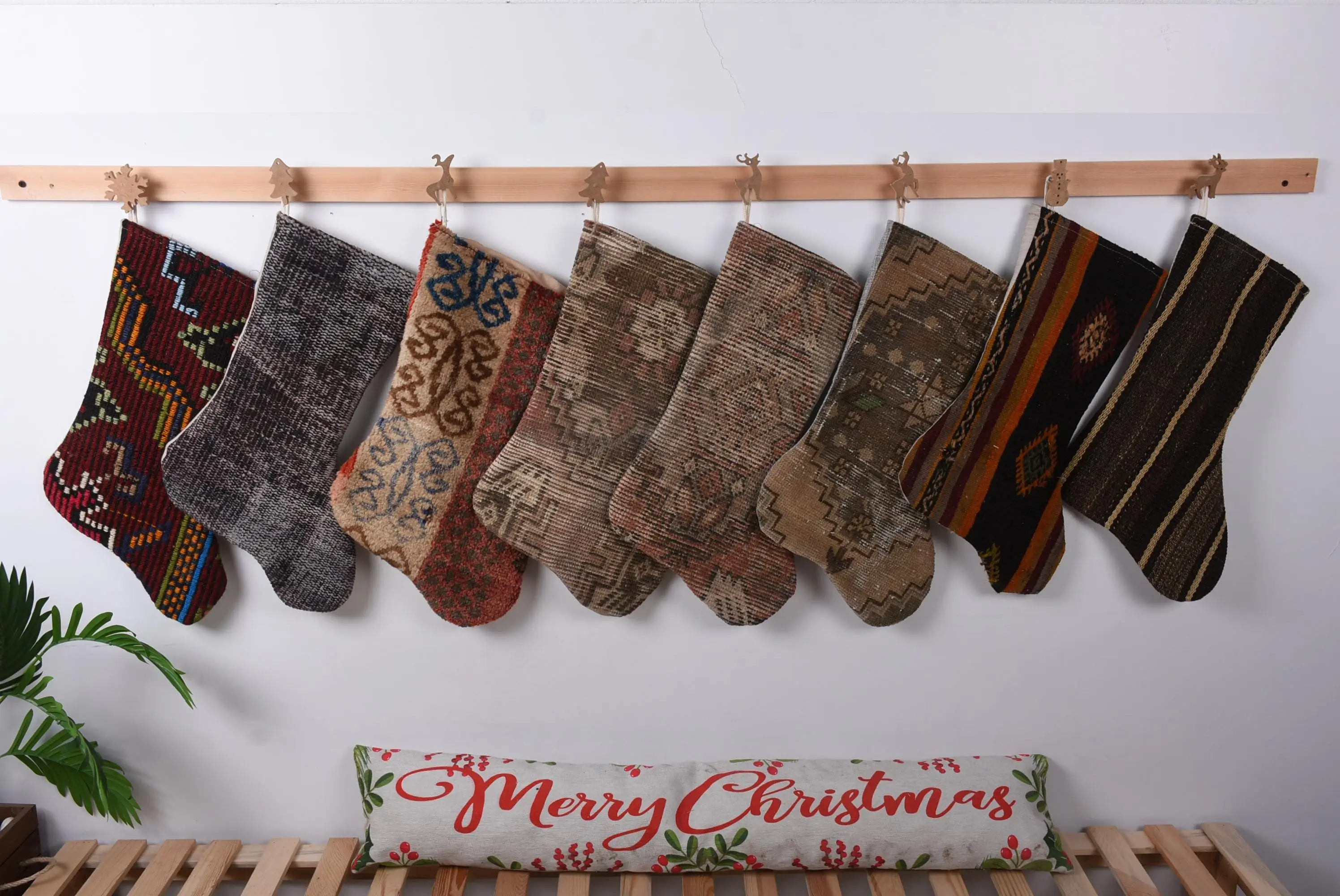 Rustic Holiday Charm, Personalized Christmas Stocking - 1