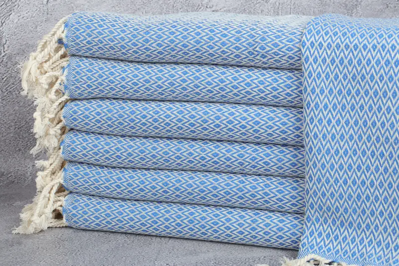 Baby Boy Gift, Personalized Gift, Beach Theme Wedding Gift, Bridesmaid Gifts, Turkish Towel Hand Towel, 40x20 Cotton Diamond Towel, Monogram Towels - 1