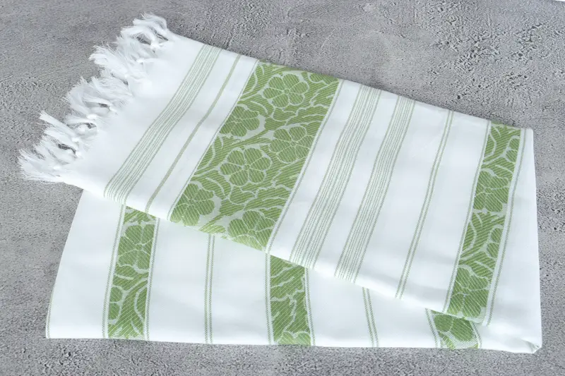 Best Friend Gift, Valentines Day Gift Idea, Handmade Turkish hammam towel, 70x40 Cotton Daisy Design Towel, Absorbent towel, Custom Gift - 6