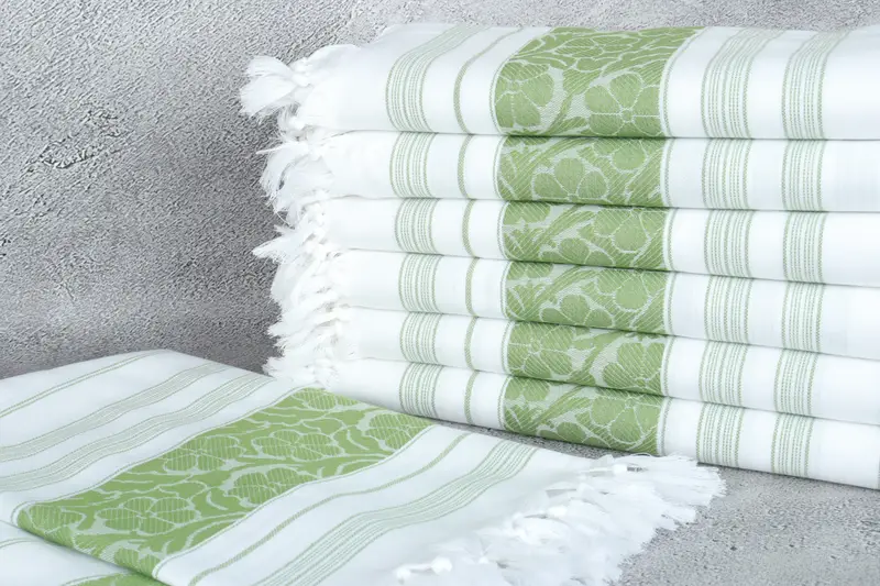 Best Friend Gift, Valentines Day Gift Idea, Handmade Turkish hammam towel, 70x40 Cotton Daisy Design Towel, Absorbent towel, Custom Gift - 2