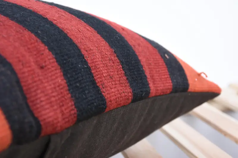 Pillow Sham, Home Decor Pillow, 20x20 Red Pillow Sham, Muted Pillow Case, Nomadic Pillow, Vintage Kilim Pillow, Tribal Pillow Case, Boho Pillow - 7