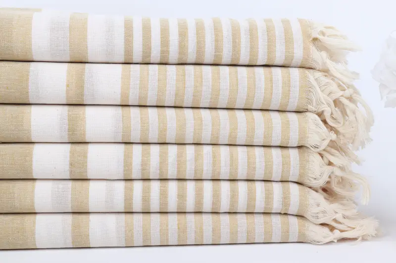 Bachelorette Party Gifts Bridesmaids, Wedding Anniversary Gift, Gift For Mom, 70x40 Cotton Striped Towel, Bridal Shower Gift, Organic towel - 3