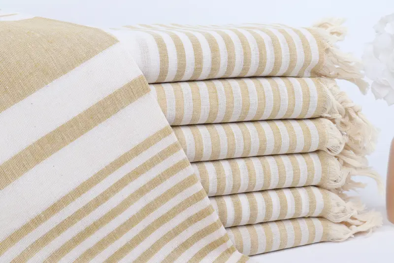 Bachelorette Party Gifts Bridesmaids, Wedding Anniversary Gift, Gift For Mom, 70x40 Cotton Striped Towel, Bridal Shower Gift, Organic towel - 1