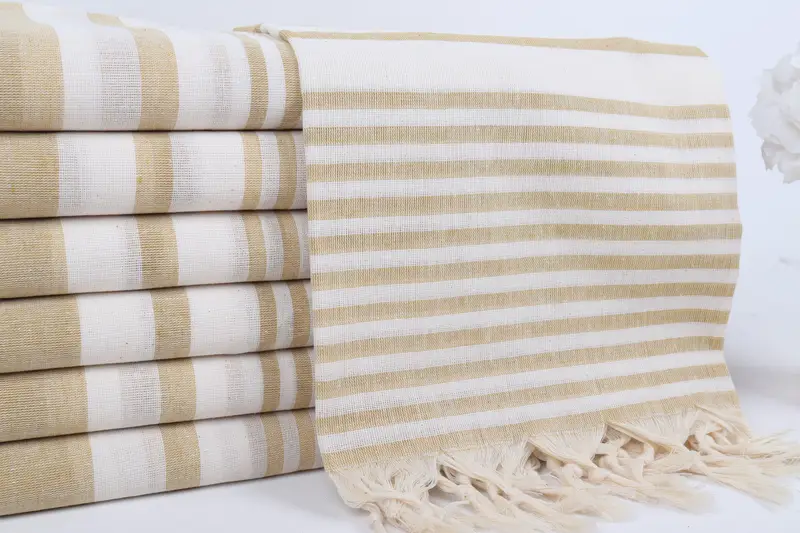Bachelorette Party Gifts Bridesmaids, Wedding Anniversary Gift, Gift For Mom, 70x40 Cotton Striped Towel, Bridal Shower Gift, Organic towel - 2