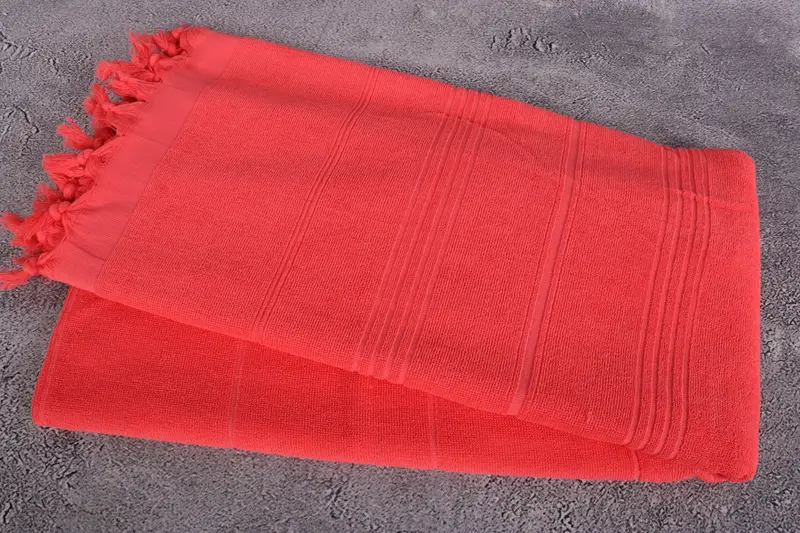 Wedding Gift, Gift For Wedding Day, Bridal Shower Gifts, Travel Towel, Peshtemal Towel, Embroidered Towel, 70x36 Cotton Striped Terry Towel - 6