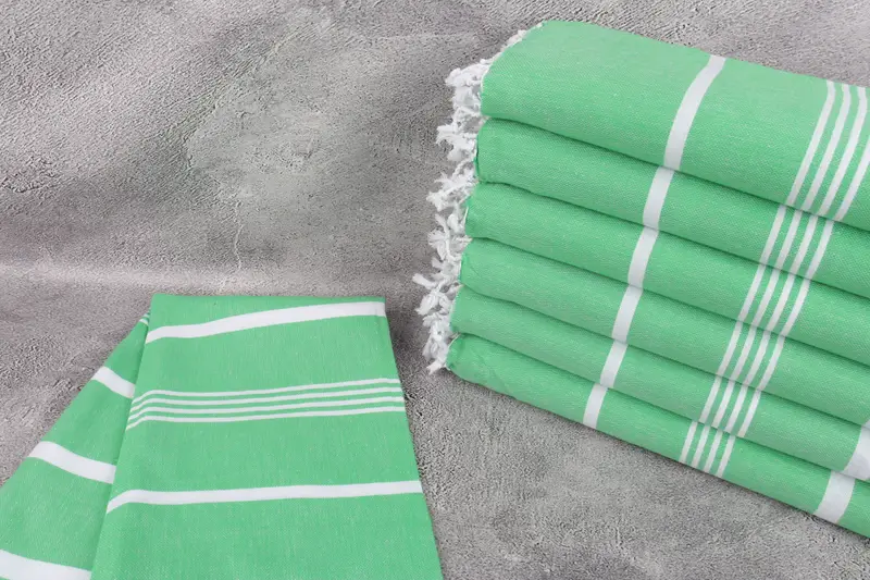 Housewarming Gift, Best Beach Towel, 70x40 Cotton Striped Towel, Sand-free towel, Miami Bachelorette Party Favors, Engagement Gift, Beach Towel Gift - 2