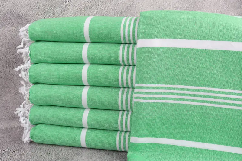 Housewarming Gift, Best Beach Towel, 70x40 Cotton Striped Towel, Sand-free towel, Miami Bachelorette Party Favors, Engagement Gift, Beach Towel Gift - 1