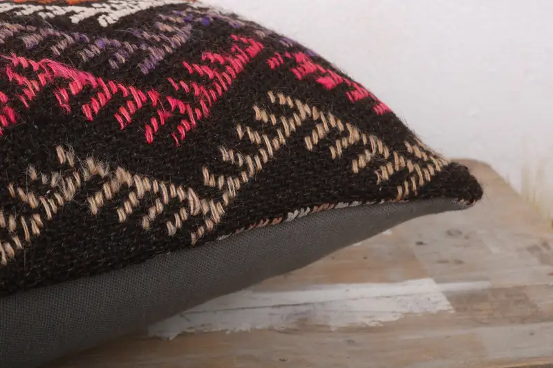 Interior Designer Pillow, 12x24 Brown Cushion Case, Custom Pillow Cover, Boho Pillow, Antique Pillows, Cushion, Toss Cushion - 6