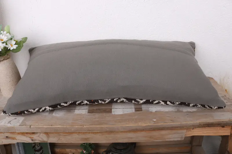 Interior Designer Pillow, 12x24 Brown Cushion Case, Custom Pillow Cover, Boho Pillow, Antique Pillows, Cushion, Toss Cushion - 7