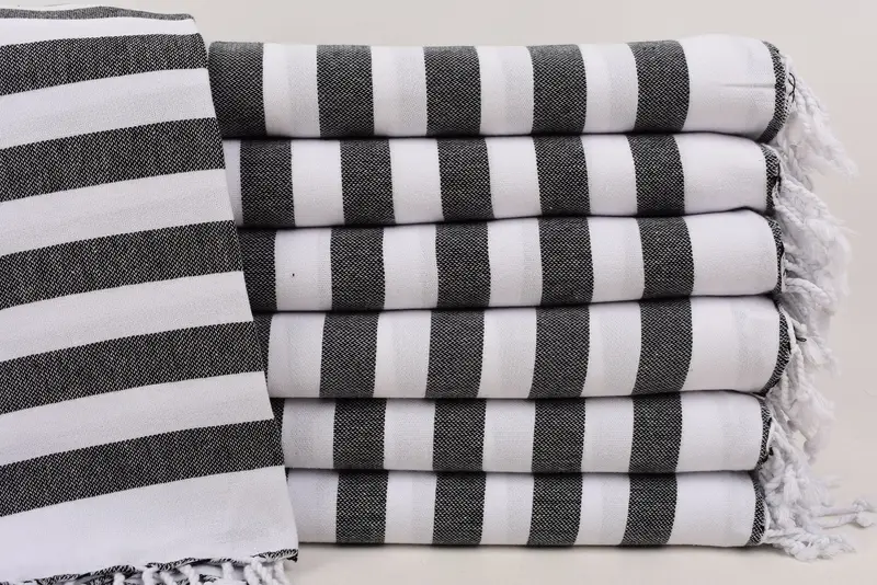 Sand-resistant towel, 68x36 Cotton Striped Towel, Embroidery Towels, Bridesmaid Gift Towel, Personalized Bridesmaid Gift, Friends Beach Towel