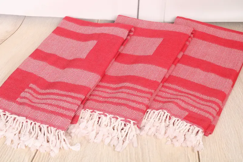Christmas Gift, Personalized Wedding Gift, Bachelorette Party Gifts, Embroidery Towel, 68x38 Cotton Chevron Towel, Soft towel, Luxury Beach Towel - 7