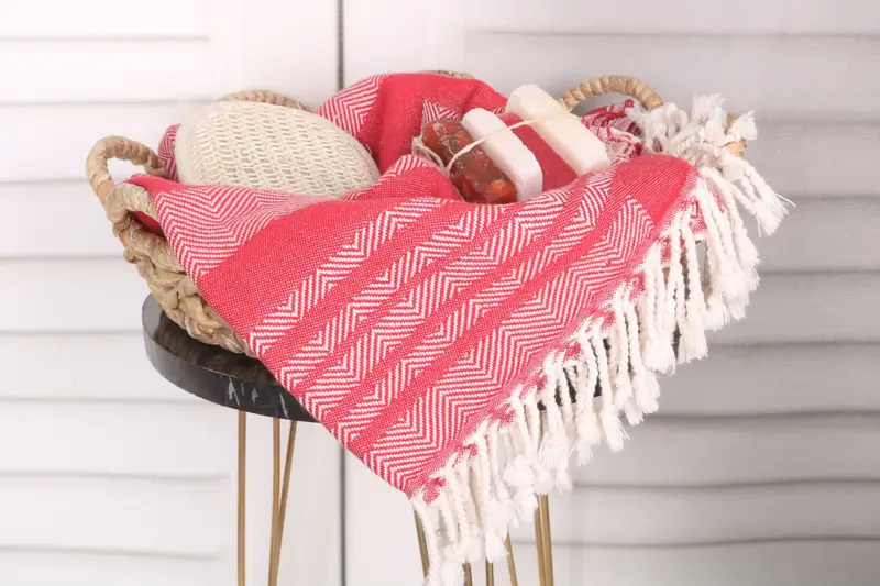 Christmas Gift, Personalized Wedding Gift, Bachelorette Party Gifts, Embroidery Towel, 68x38 Cotton Chevron Towel, Soft towel, Luxury Beach Towel - 3