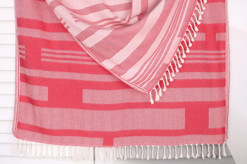 Christmas Gift, Personalized Wedding Gift, Bachelorette Party Gifts, Embroidery Towel, 68x38 Cotton Chevron Towel, Soft towel, Luxury Beach Towel - 1