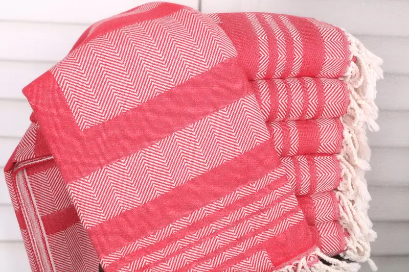 Christmas Gift, Personalized Wedding Gift, Bachelorette Party Gifts, Embroidery Towel, 68x38 Cotton Chevron Towel, Soft towel, Luxury Beach Towel - 2