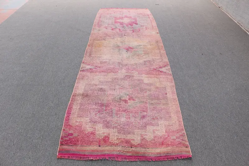 Elegant Pink Floral Rug, 10.2x10.24 ft Chic Decor