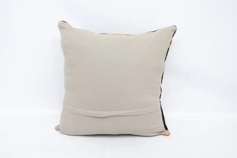 Kilim Cushion Sham, Cushion, Pillow for Couch, Throw Kilim Pillow, Toss Cushion Case, Luxury Pillow Sham, 24x24 Brown Pillow Case - 6