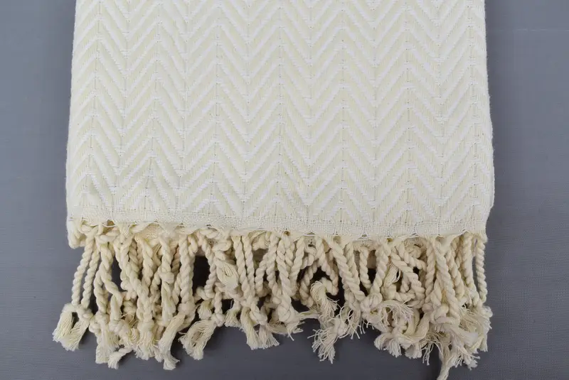 Peshtemal Towel, Custom Gift, 70x40 Cotton Zig zag Towel, Gift For Wedding Day, Holiday Towel, Travel Towel, Custom Gifts, Beach Towel Gift - 4