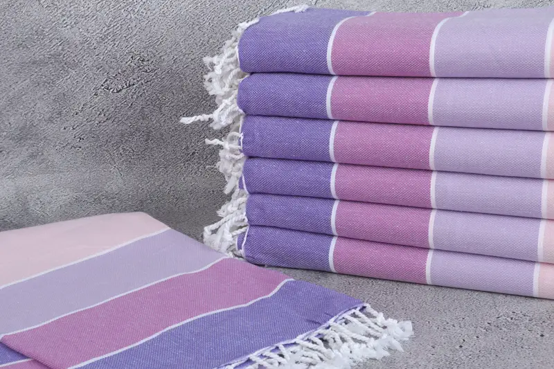 Sand-Resistant Peshtemal, Personalized Gift For Her, Gift For Him, 70x40 Cotton Striped Towel, Personalized Beach Towel, Lightweight towel - 2