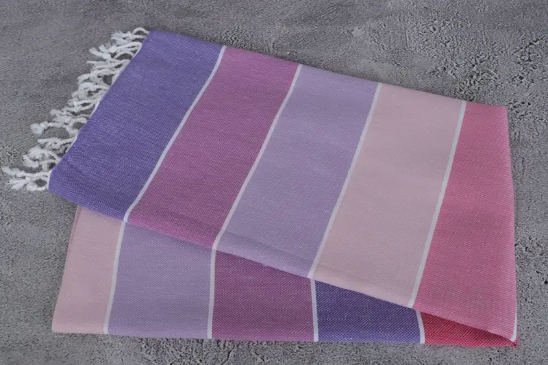 Sand-Resistant Peshtemal, Personalized Gift For Her, Gift For Him, 70x40 Cotton Striped Towel, Personalized Beach Towel, Lightweight towel - 6