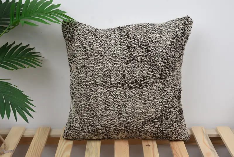 Pillow for Couch, Vintage Kilim Pillow, Oriental Pillow Case, Wool Kilim Pillow Pillow Case, 16x16 Beige Cushion Cover, Antique Pillows, Cushion - 1