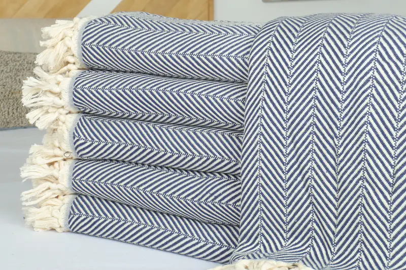 Housewarming Gift, 70x64 Cotton Chevron Towel, Woven Blanket, Turkish Towel Beach Blanket, Throw Blanket, Personalized Gift, Aesthetic Blanket - 2