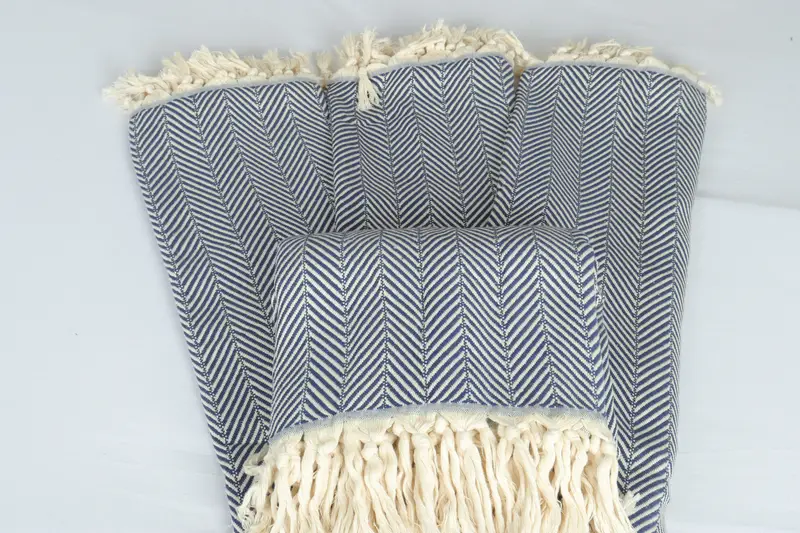 Housewarming Gift, 70x64 Cotton Chevron Towel, Woven Blanket, Turkish Towel Beach Blanket, Throw Blanket, Personalized Gift, Aesthetic Blanket - 5