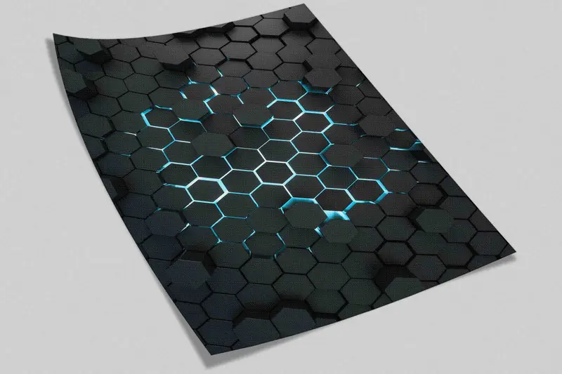 3d Effect Black Geometric Shapes Wal Art Wall Decals, Contemporary Wall Paper, Geometric Shapes Wall Paper, Modern Wall Art, Geometric Shape - 9