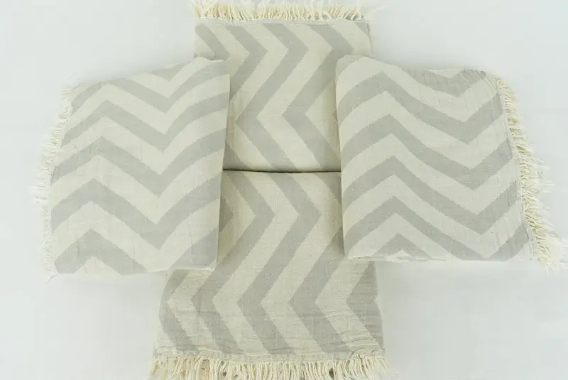 Handwoven Turkish bath towel, Personalized Towel, Peshtemal Towel, 70x40 Cotton Zigzag Design Towel, Absorbent Turkish towel, Personalize Gift - 8