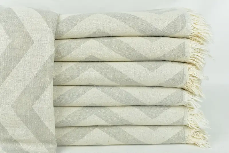 Handwoven Turkish bath towel, Personalized Towel, Peshtemal Towel, 70x40 Cotton Zigzag Design Towel, Absorbent Turkish towel, Personalize Gift - 3