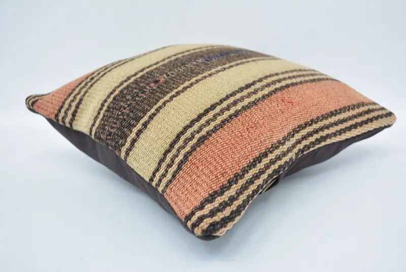 Cushion, Vintage Kilim Pillow, 12x12 Beige Cushion, Sofa Cushion Case, Outdoor Patio Cushion Cover, Kilim Pillow Cover, Vintage Kilim Throw Pillow - 6