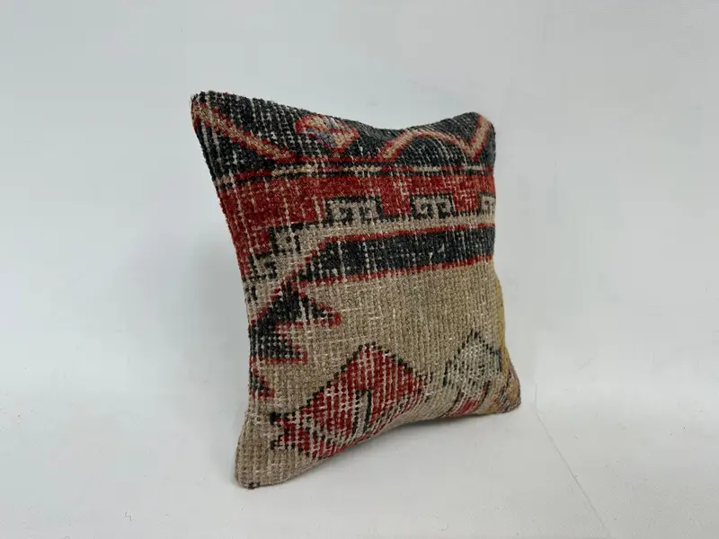 Southwestern Embroidered Pillow, 12x12 Inches Decorative Pillow - 3