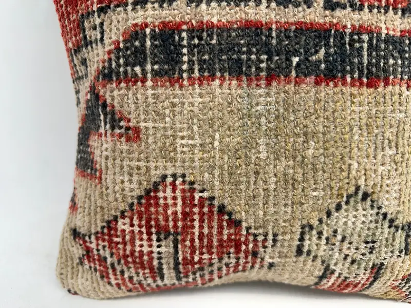 Southwestern Embroidered Pillow, 12x12 Inches Decorative Pillow - 2